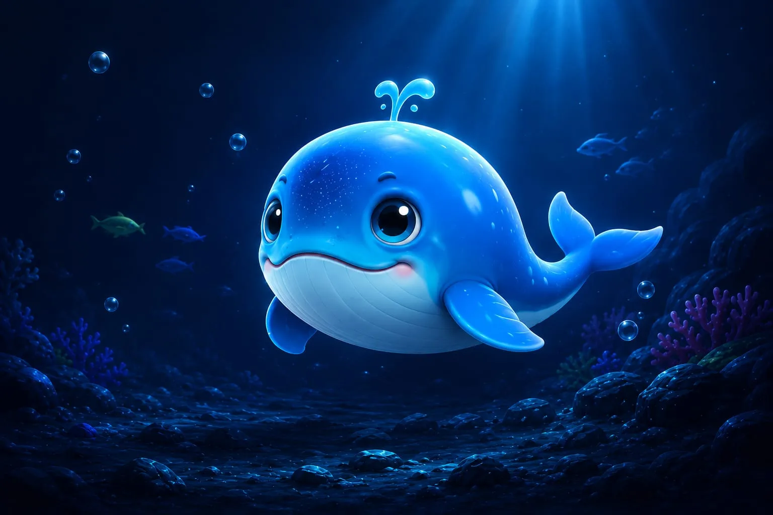 AHH gliding through the deep at night